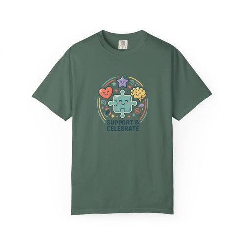 Adult Unisex T‑Shirt — “Support and Celebrate”