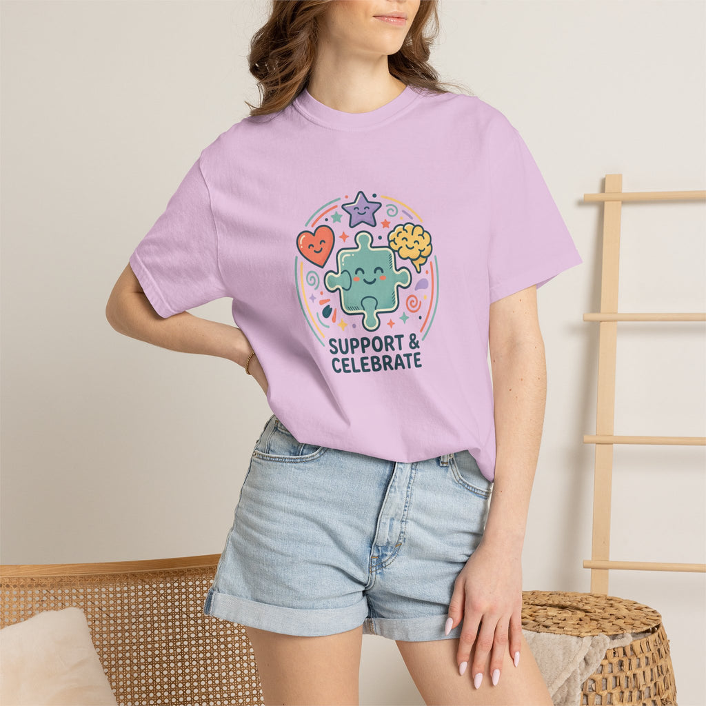 Adult Unisex T‑Shirt — “Support and Celebrate”