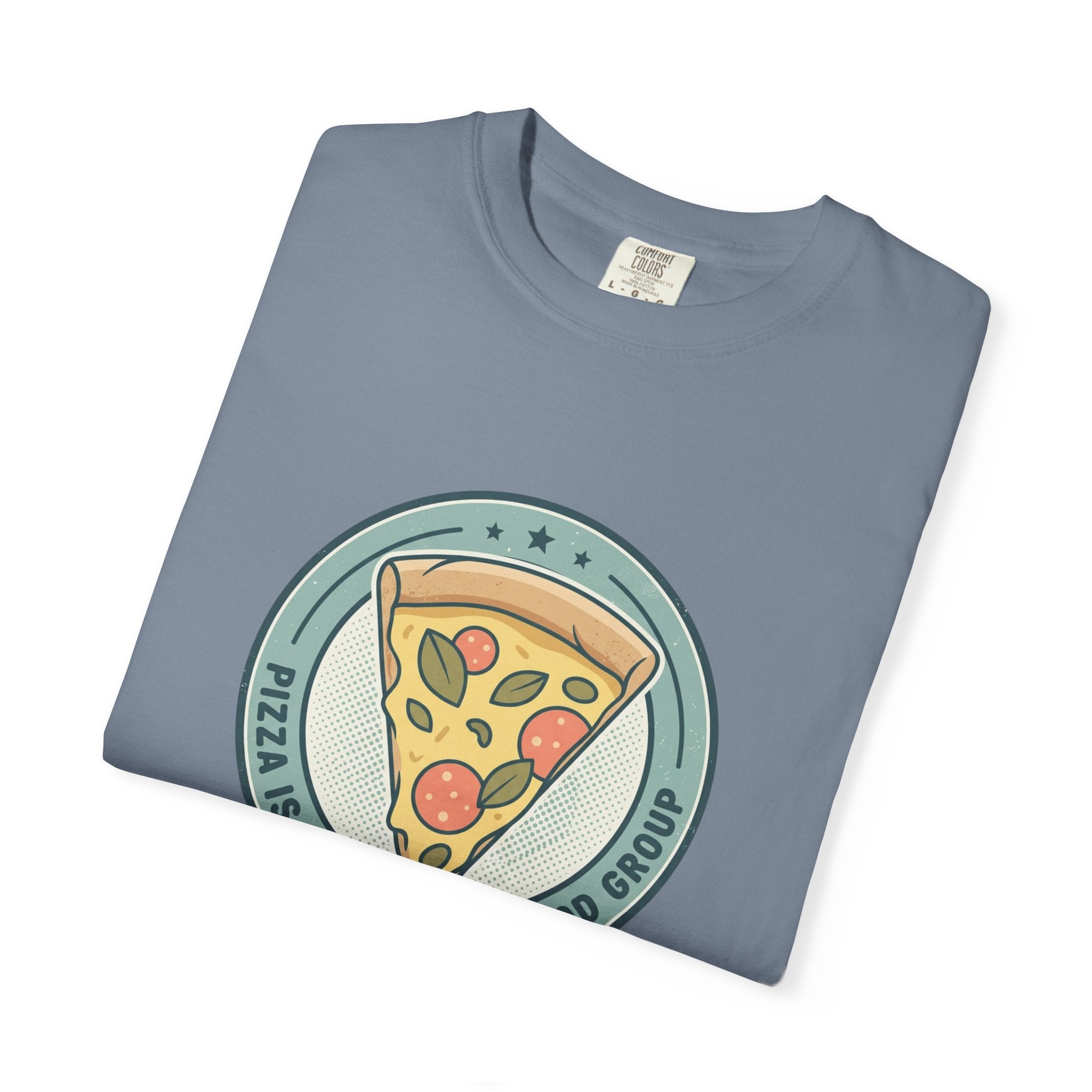 Adult Unisex T‑Shirt — “Pizza is my Favorite Food Group”