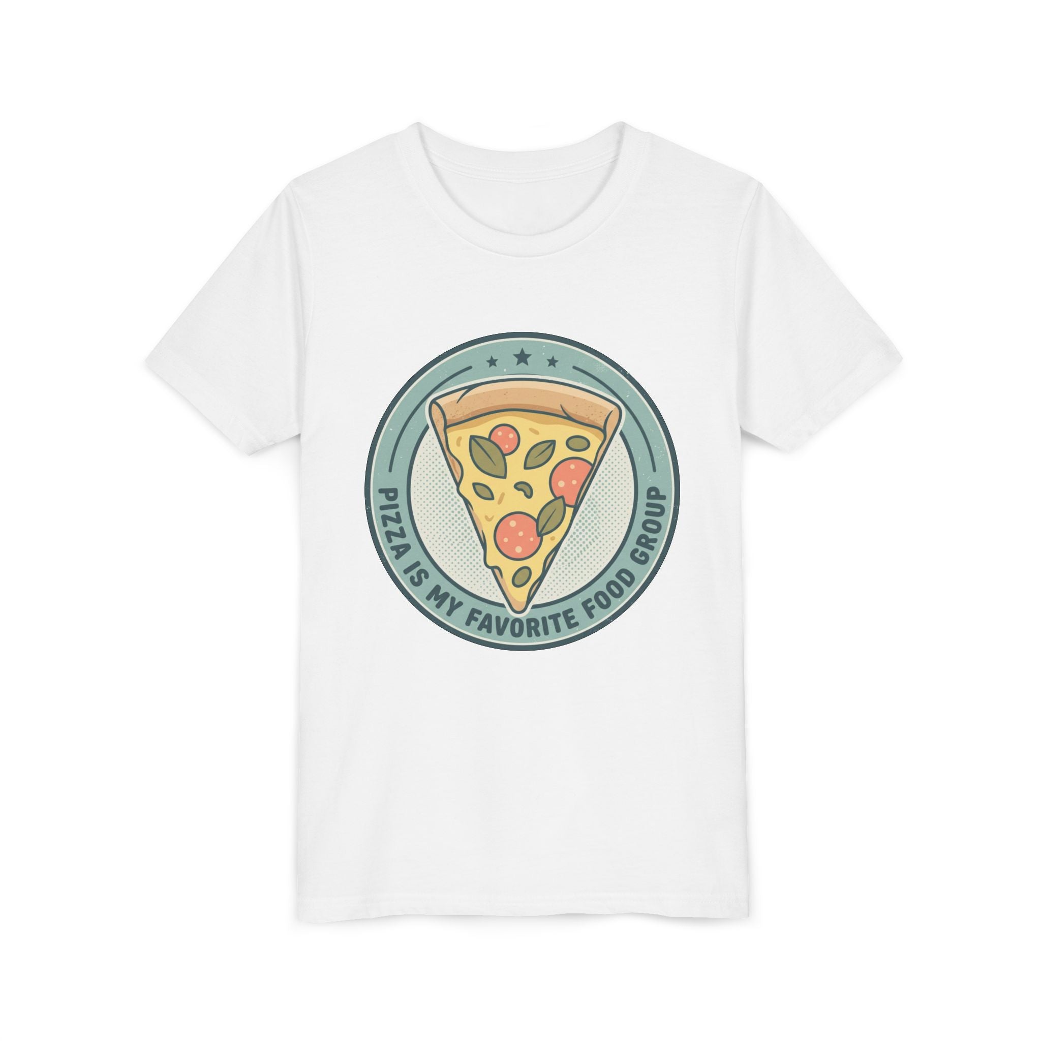 Kids T‑Shirt — "Pizza is my Favorite Food Group"