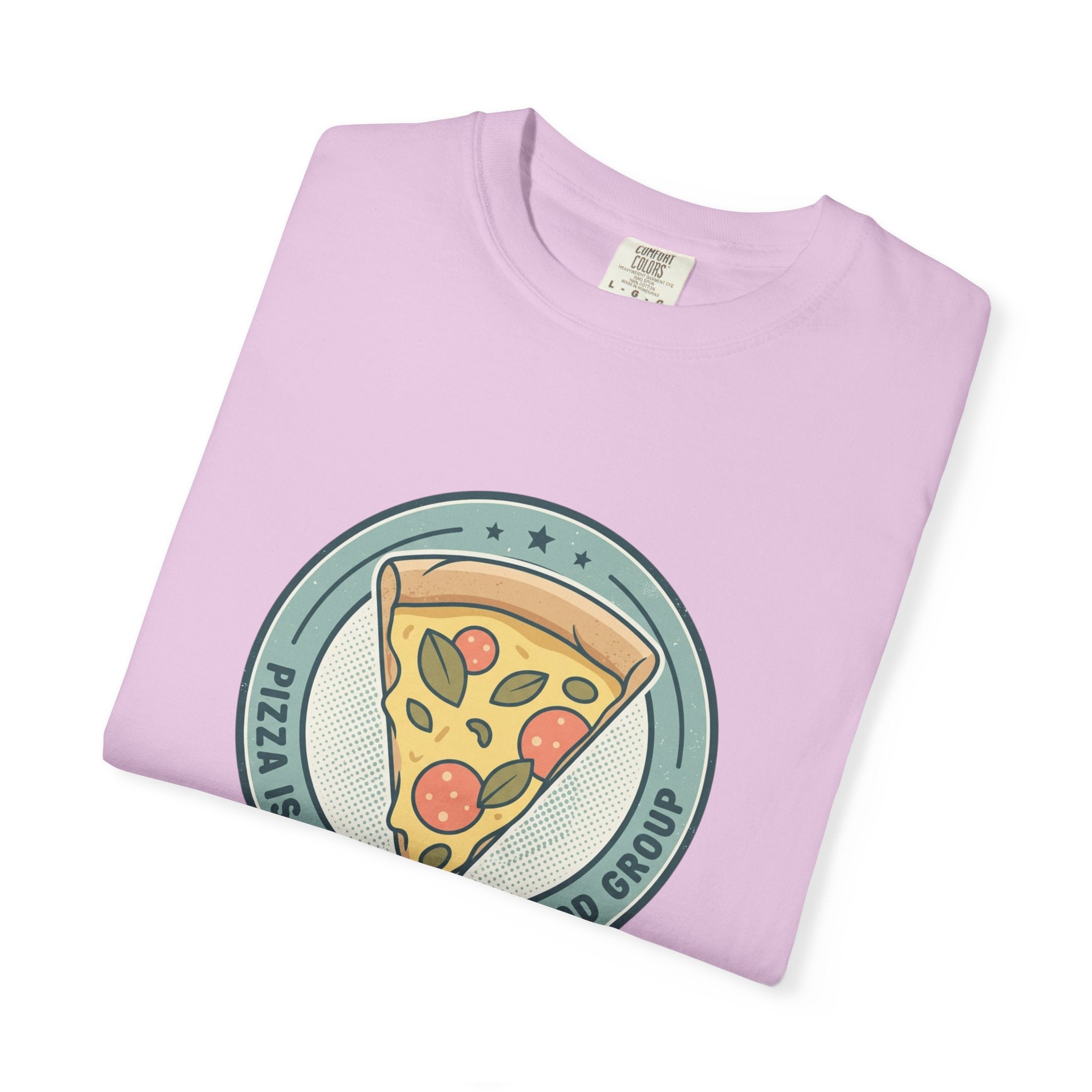 Adult Unisex T‑Shirt — “Pizza is my Favorite Food Group”