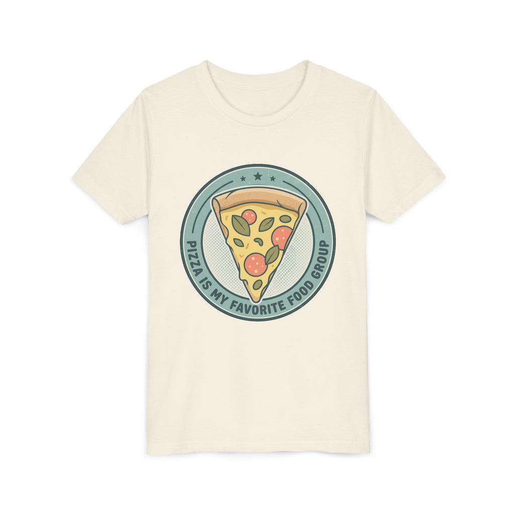 Kids T‑Shirt — "Pizza is my Favorite Food Group"