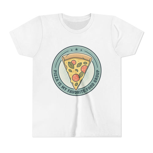 Kids T‑Shirt — "Pizza is my Favorite Food Group"