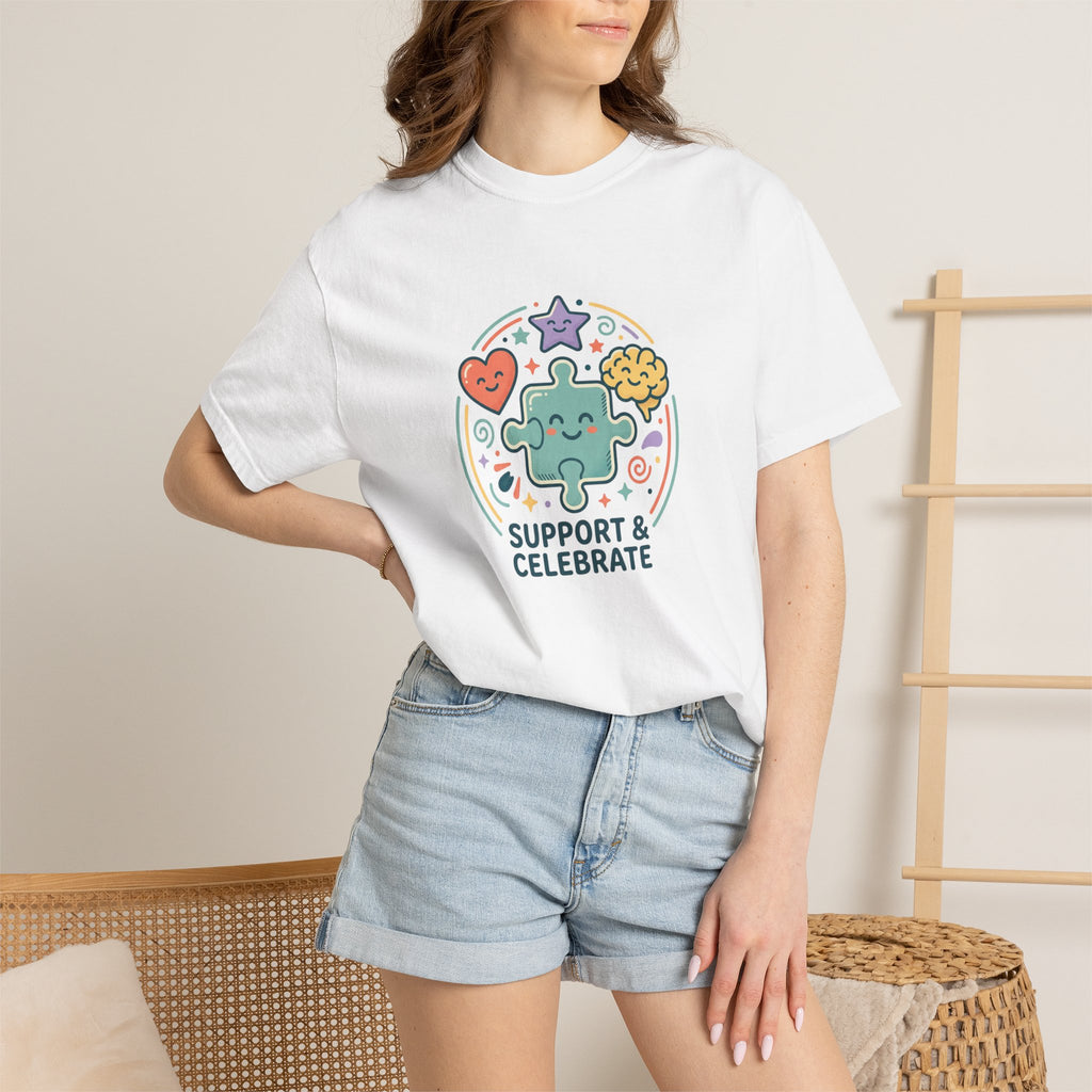 Adult Unisex T‑Shirt — “Support and Celebrate”