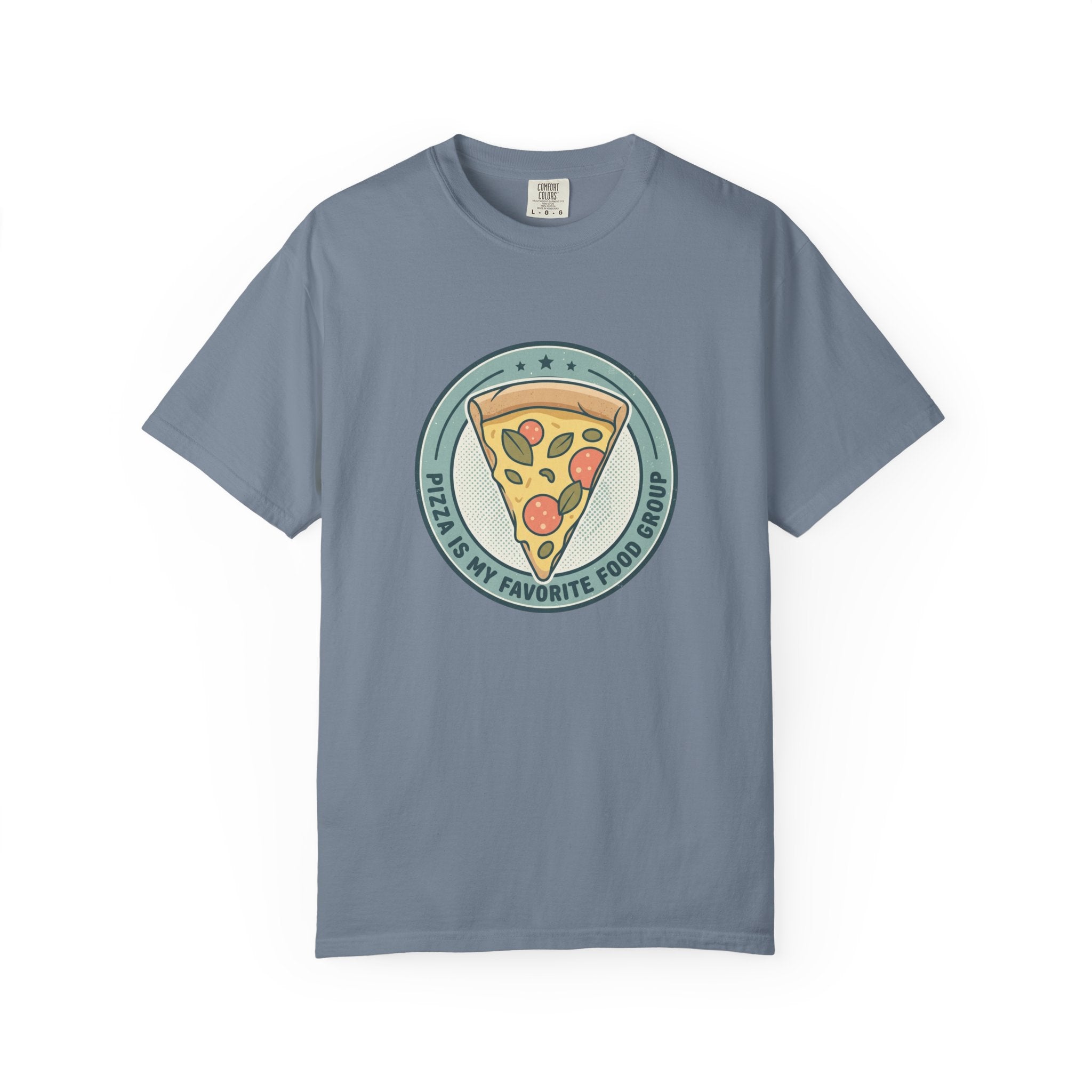 Adult Unisex T‑Shirt — “Pizza is my Favorite Food Group”