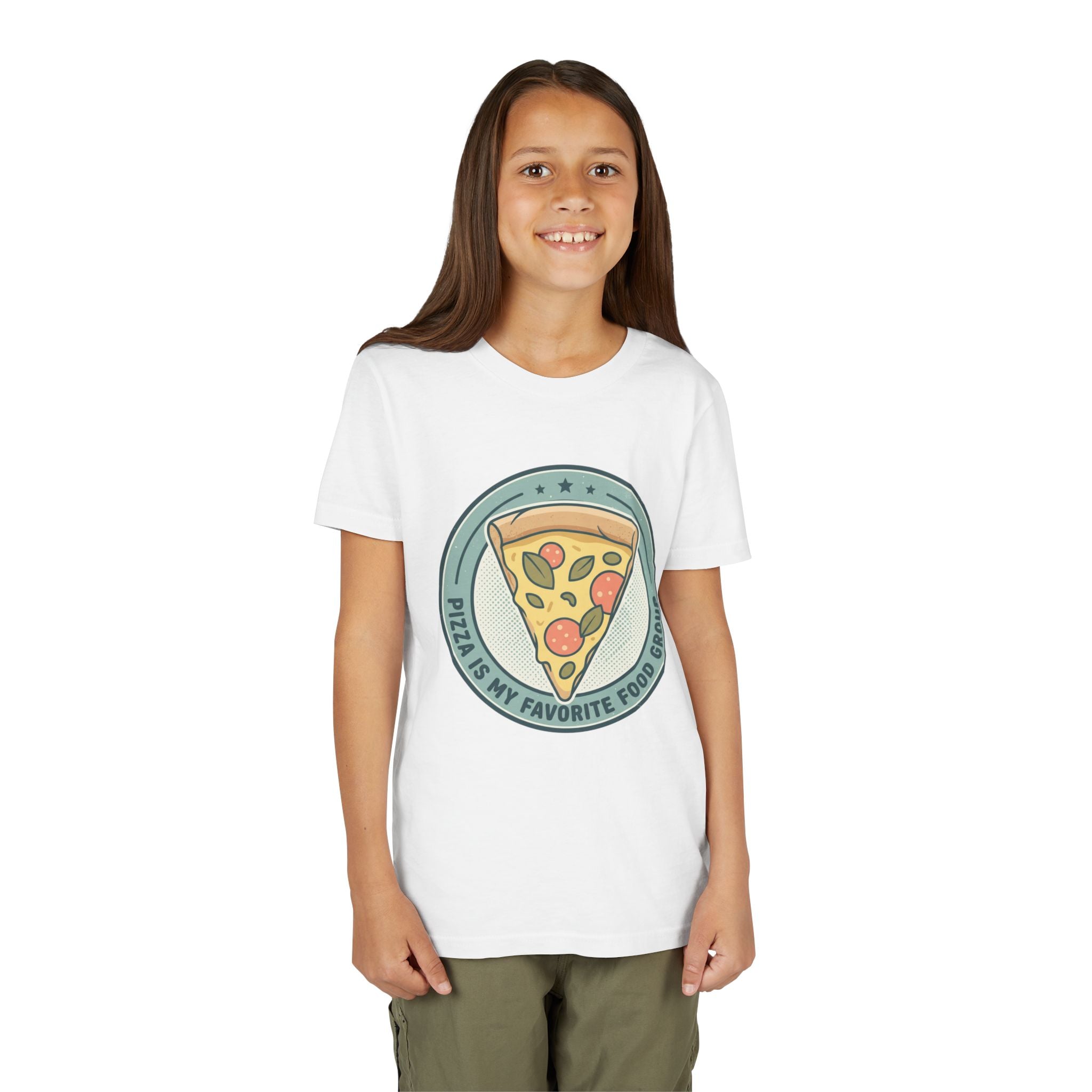Kids T‑Shirt — "Pizza is my Favorite Food Group"