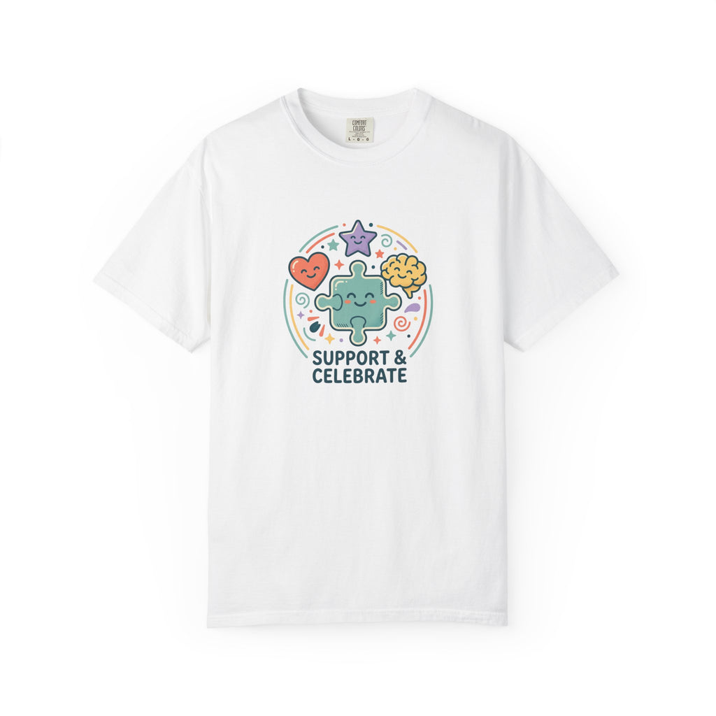 Adult Unisex T‑Shirt — “Support and Celebrate”
