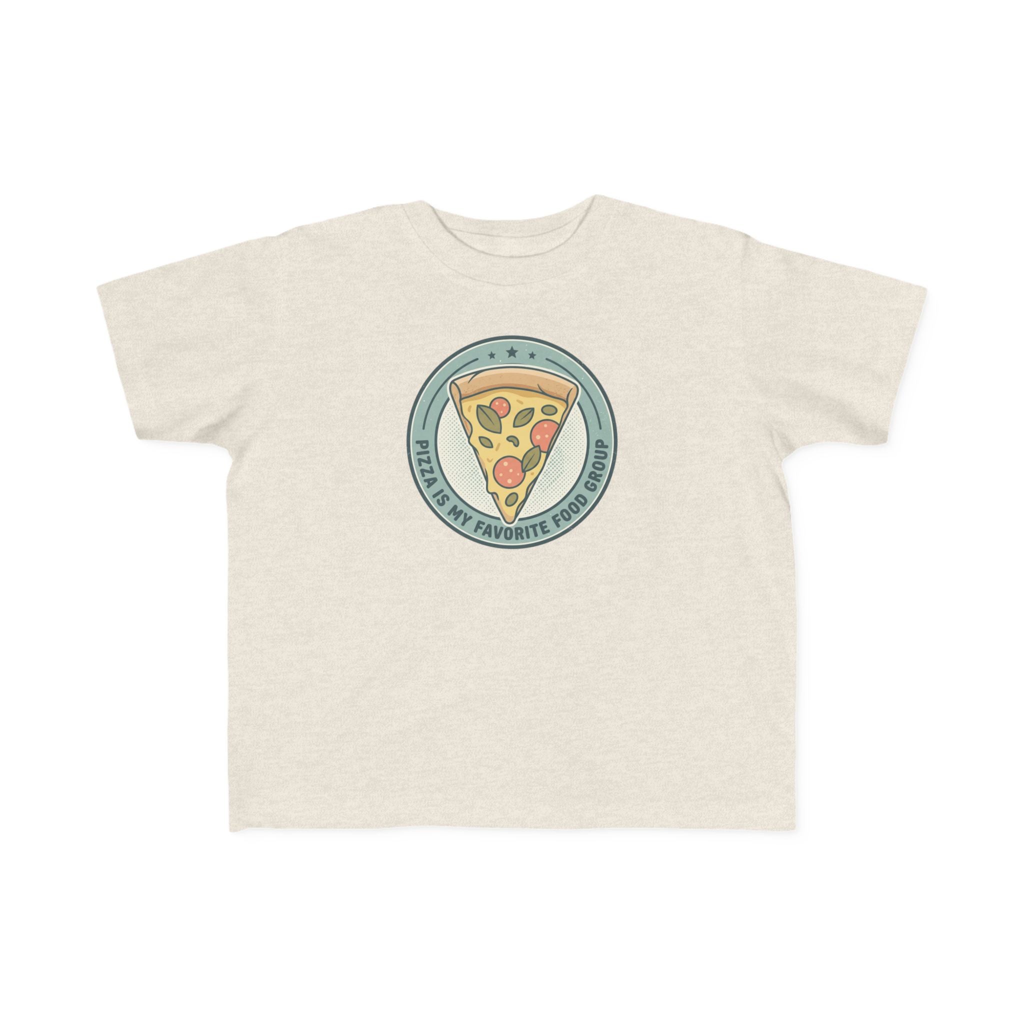 Toddler T‑Shirt — "Pizza is my Favorite Food Group"