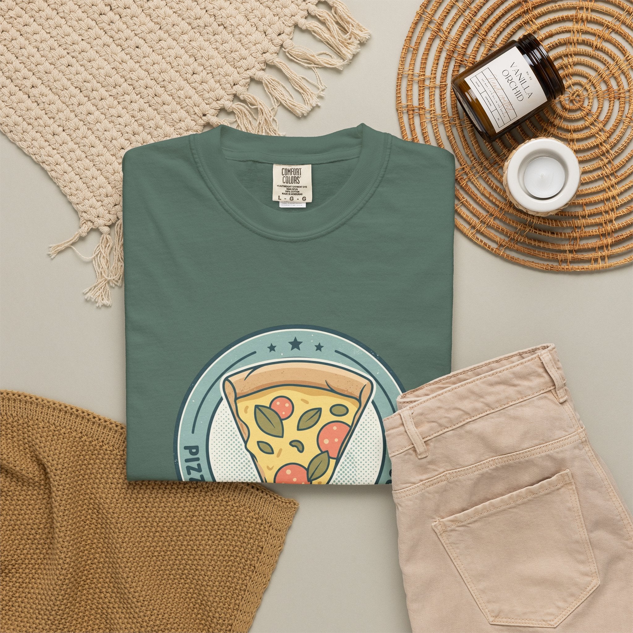 Adult Unisex T‑Shirt — “Pizza is my Favorite Food Group”