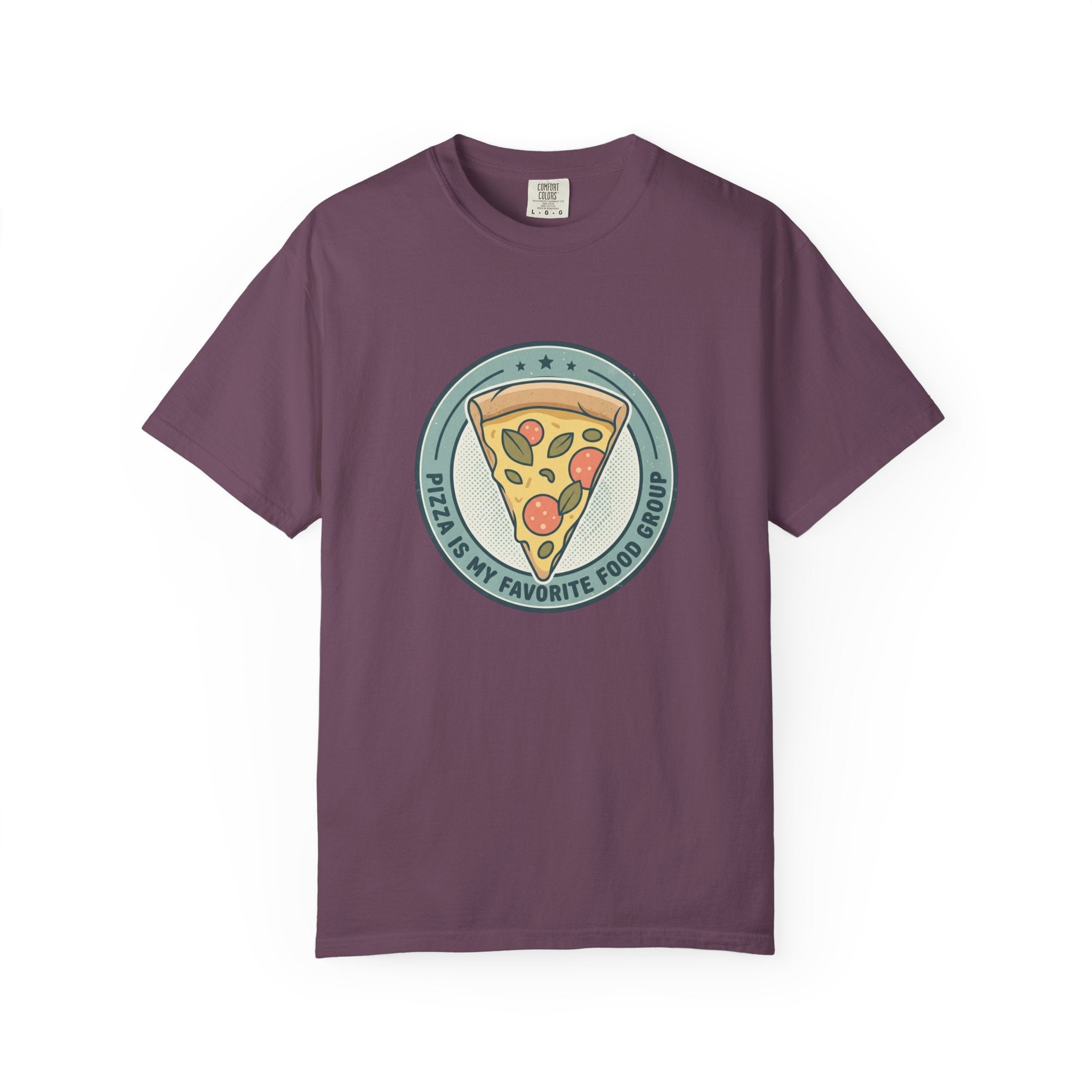 Adult Unisex T‑Shirt — “Pizza is my Favorite Food Group”