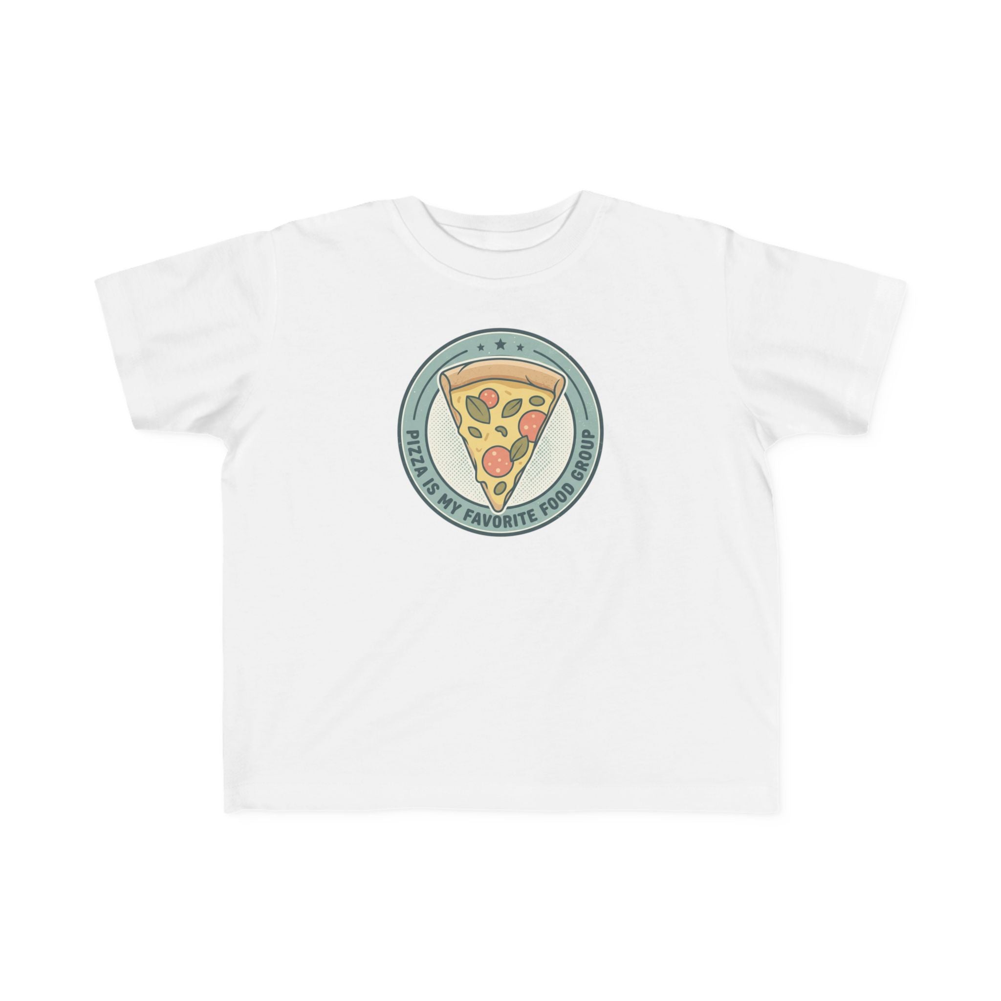 Toddler T‑Shirt — "Pizza is my Favorite Food Group"