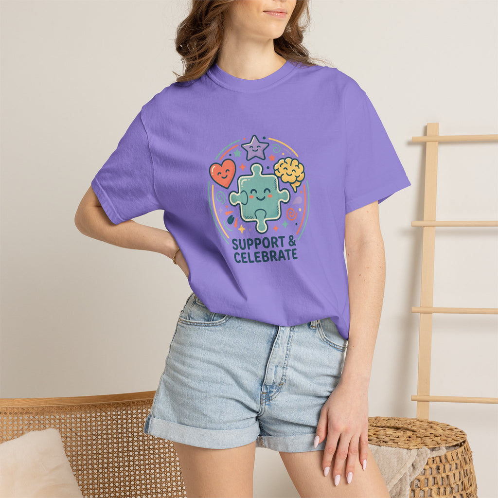 Adult Unisex T‑Shirt — “Support and Celebrate”