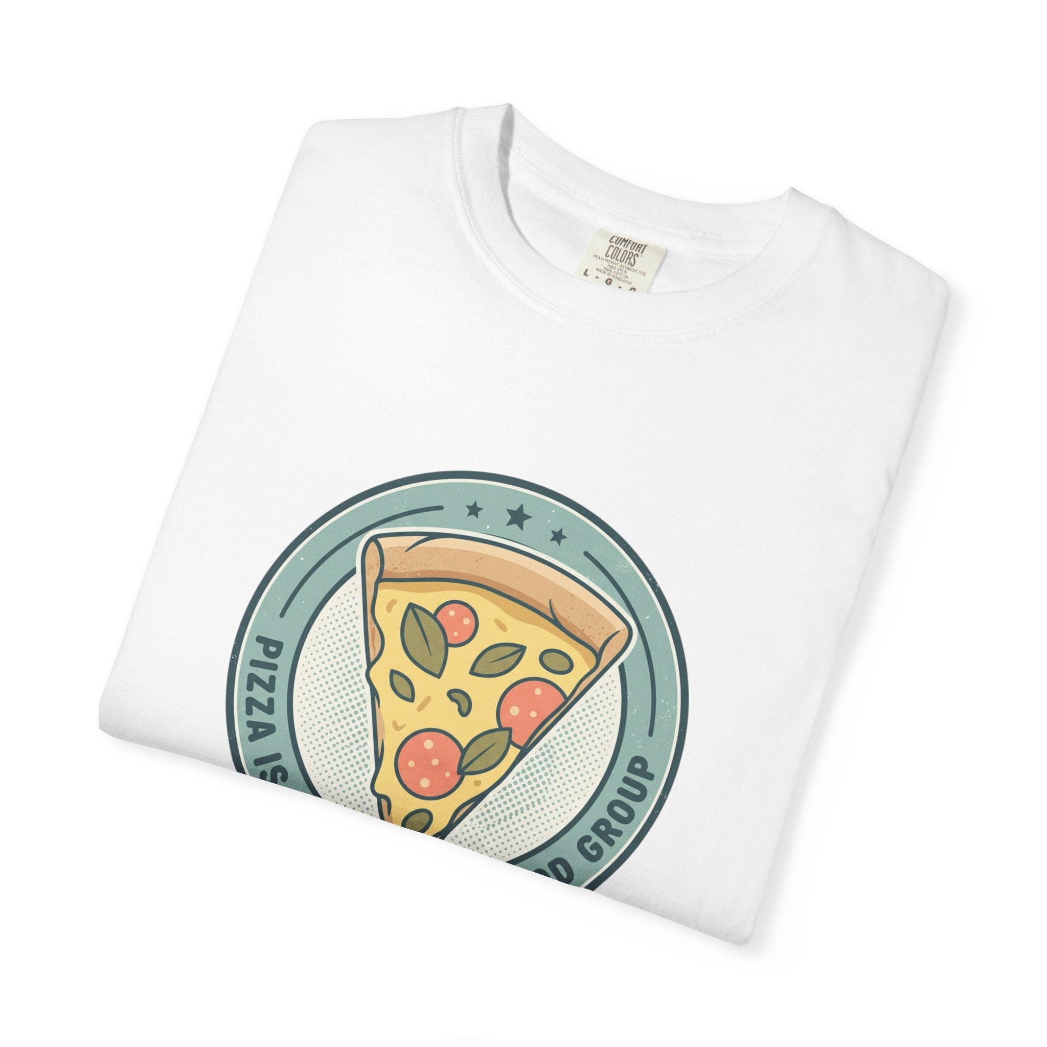 Adult Unisex T‑Shirt — “Pizza is my Favorite Food Group”