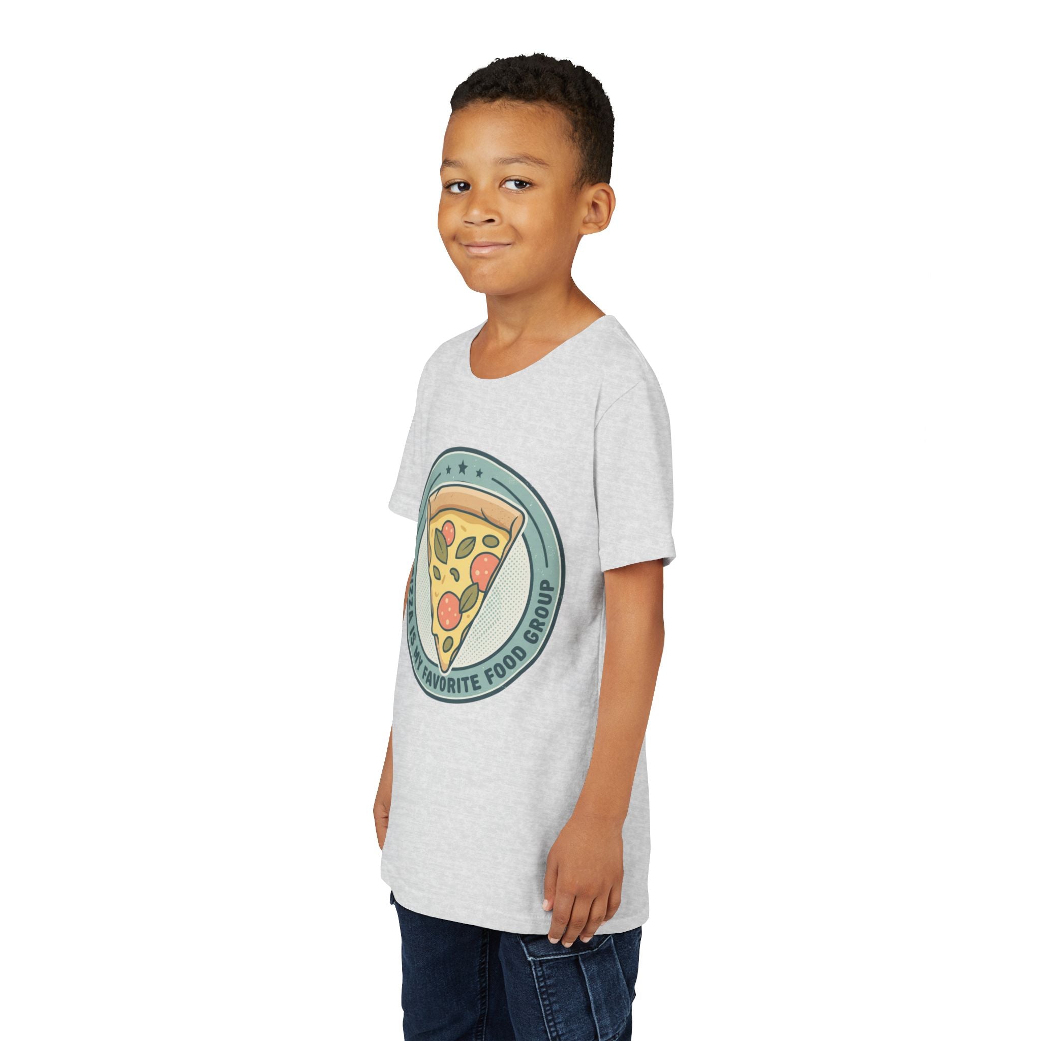 Kids T‑Shirt — "Pizza is my Favorite Food Group"