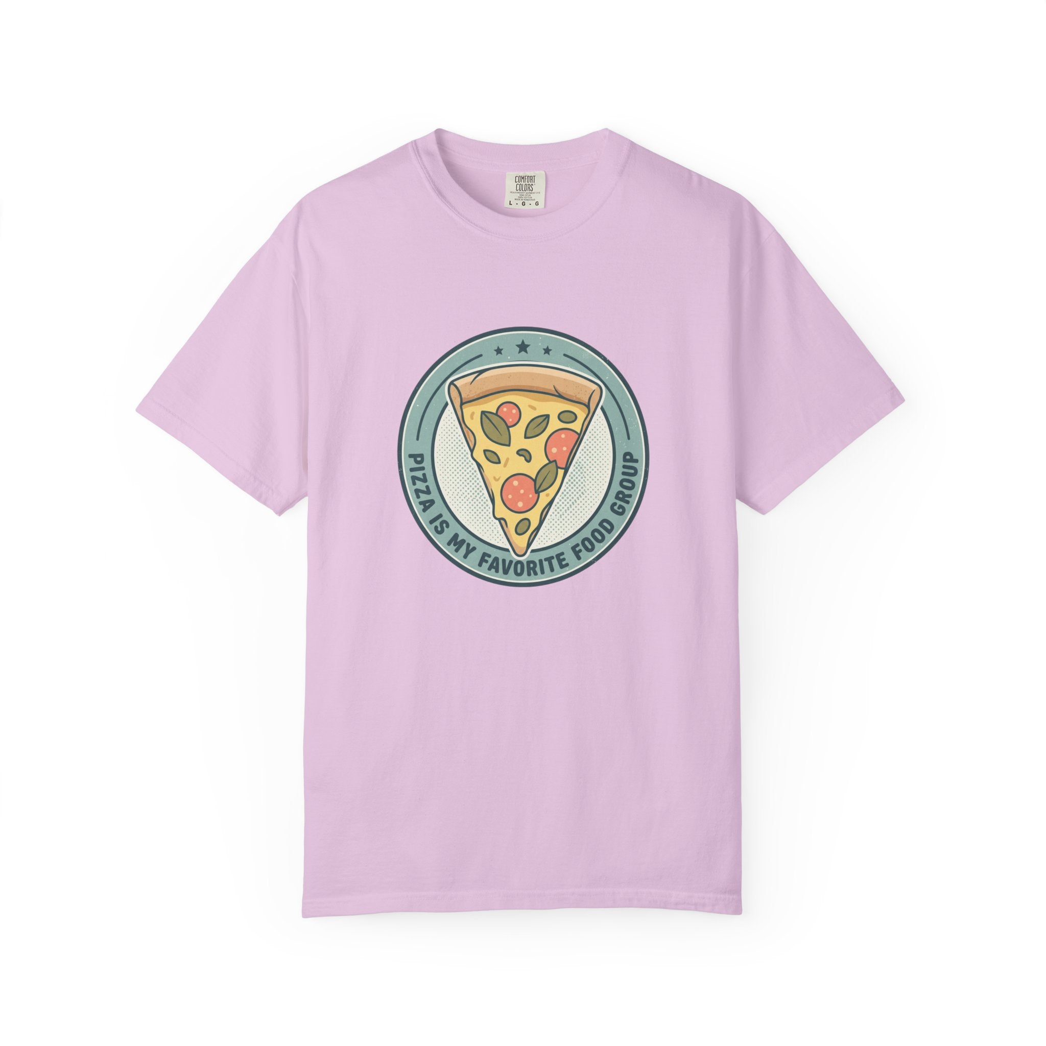 Adult Unisex T‑Shirt — “Pizza is my Favorite Food Group”