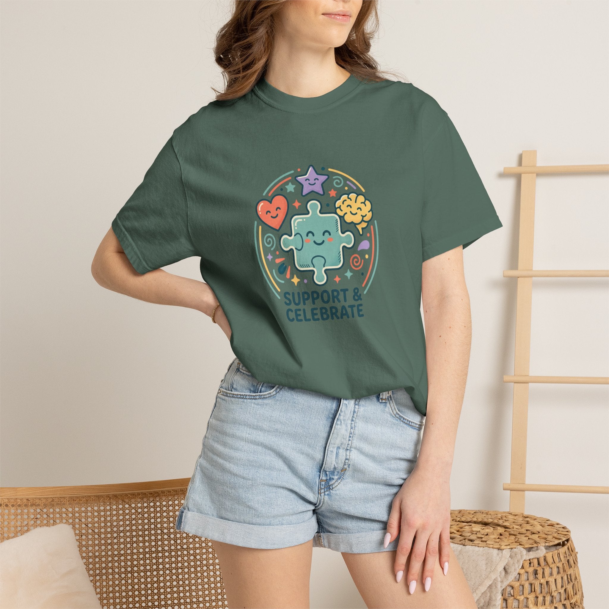 Adult Unisex T‑Shirt — “Support and Celebrate”