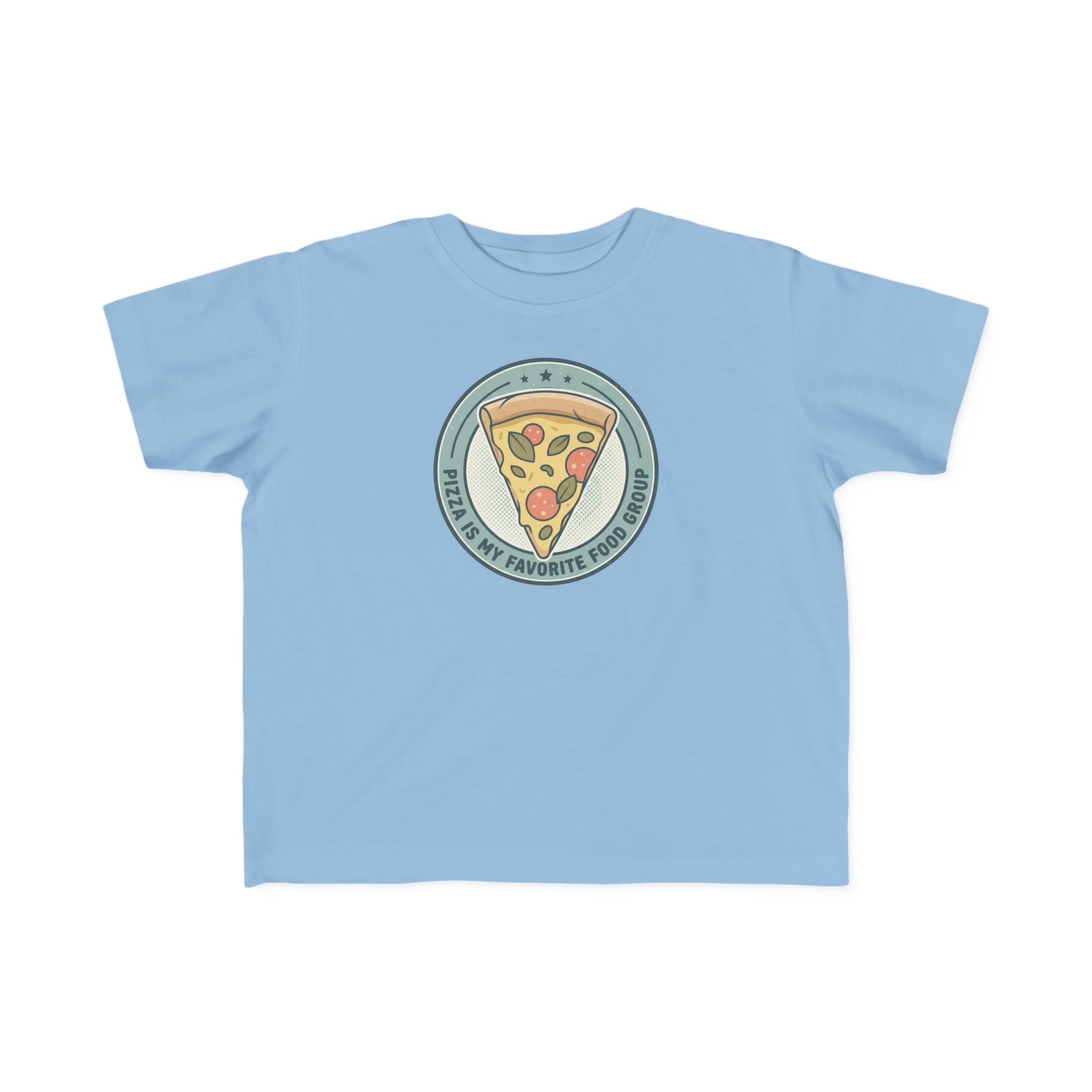 Toddler T‑Shirt — "Pizza is my Favorite Food Group"