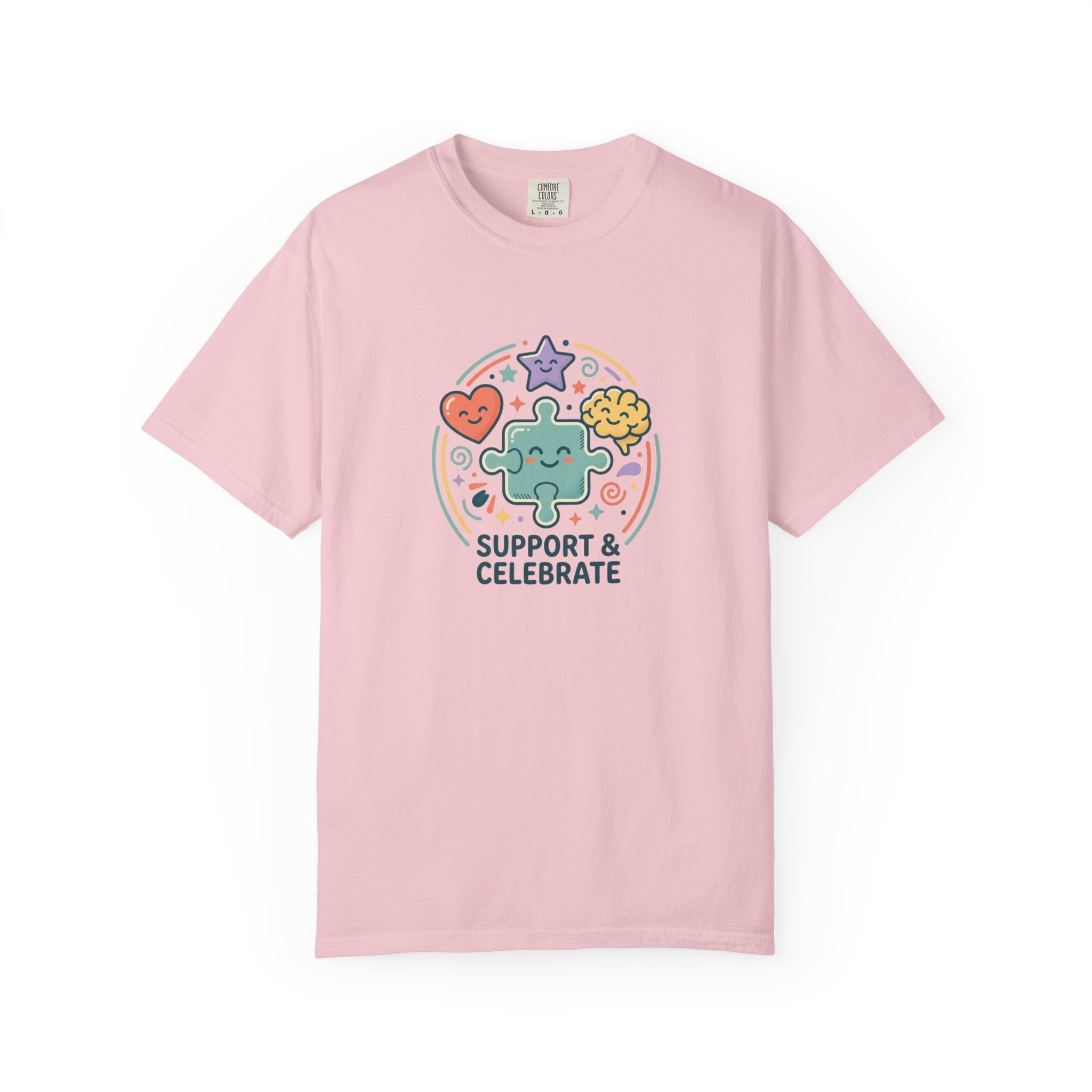 Adult Unisex T‑Shirt — “Support and Celebrate”