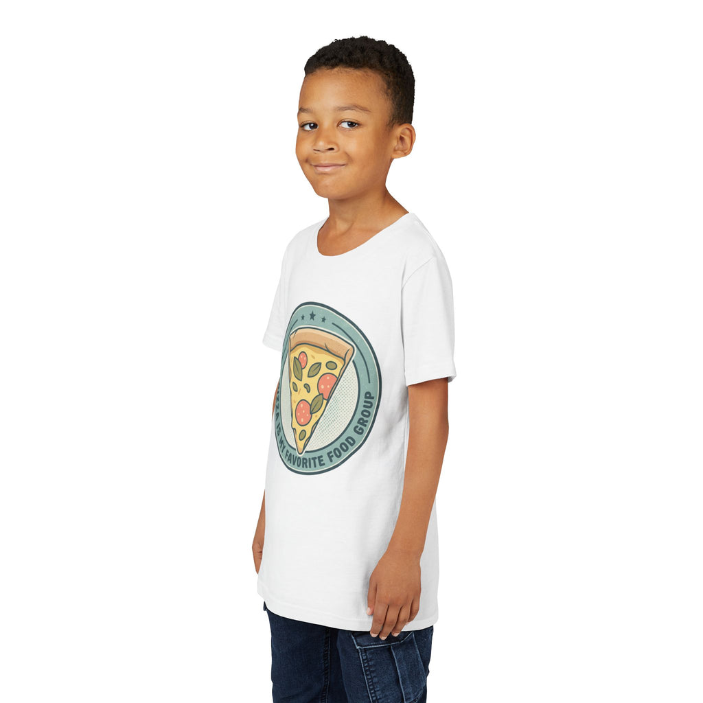 Kids T‑Shirt — "Pizza is my Favorite Food Group"