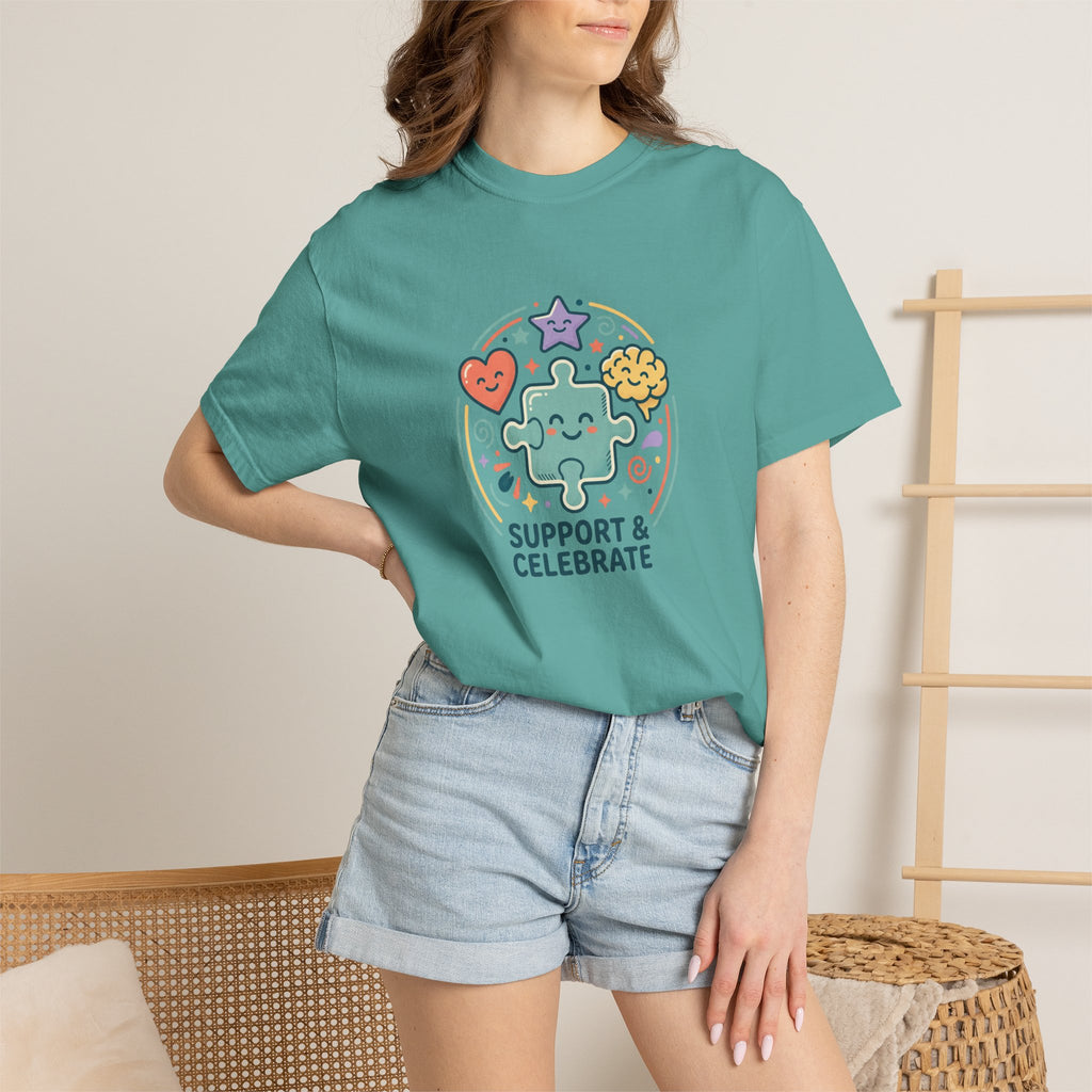 Adult Unisex T‑Shirt — “Support and Celebrate”