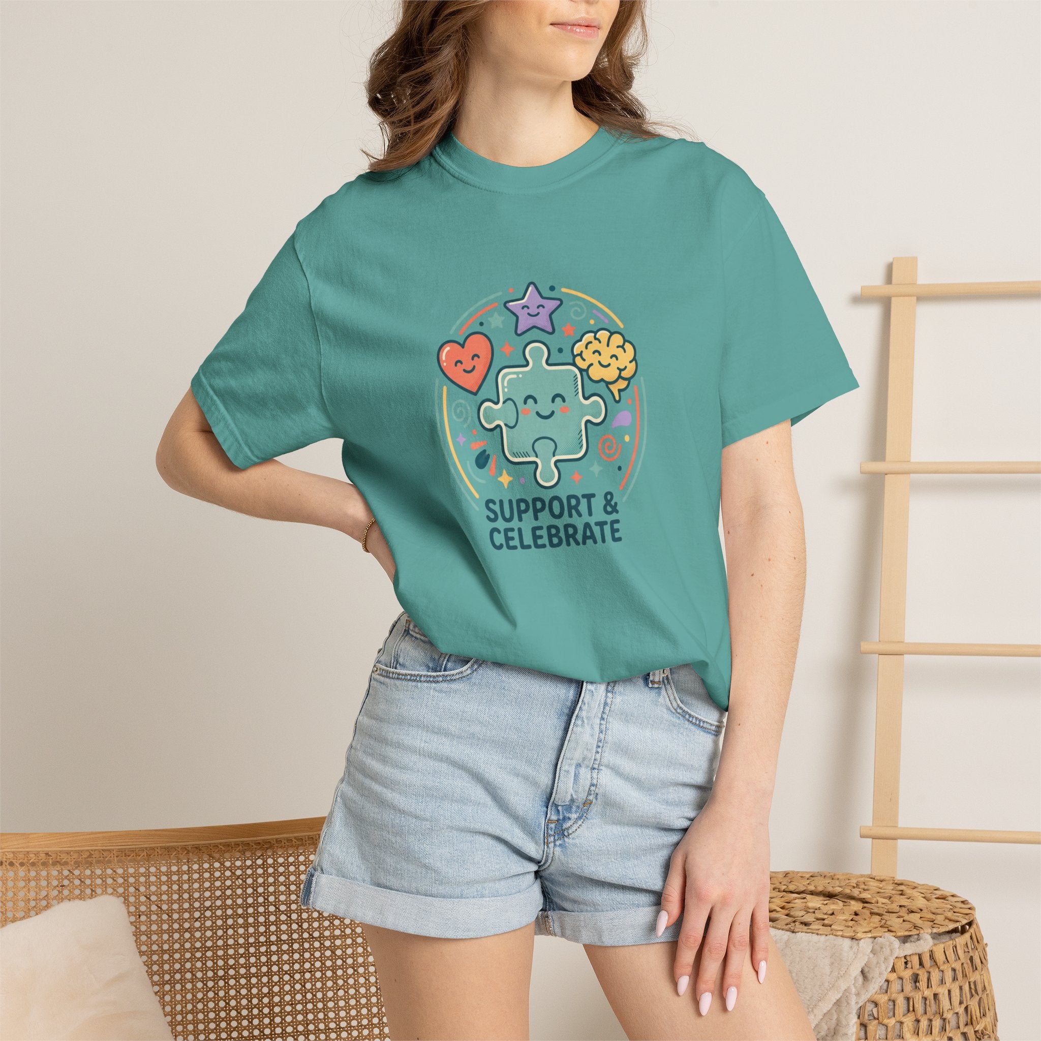 Adult Unisex T‑Shirt — “Support and Celebrate”